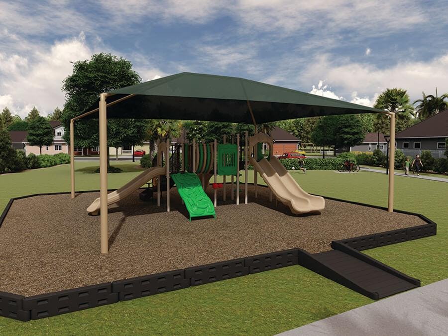 Future playground at Gracelyn Grove, a community of new homes in Haines City FL